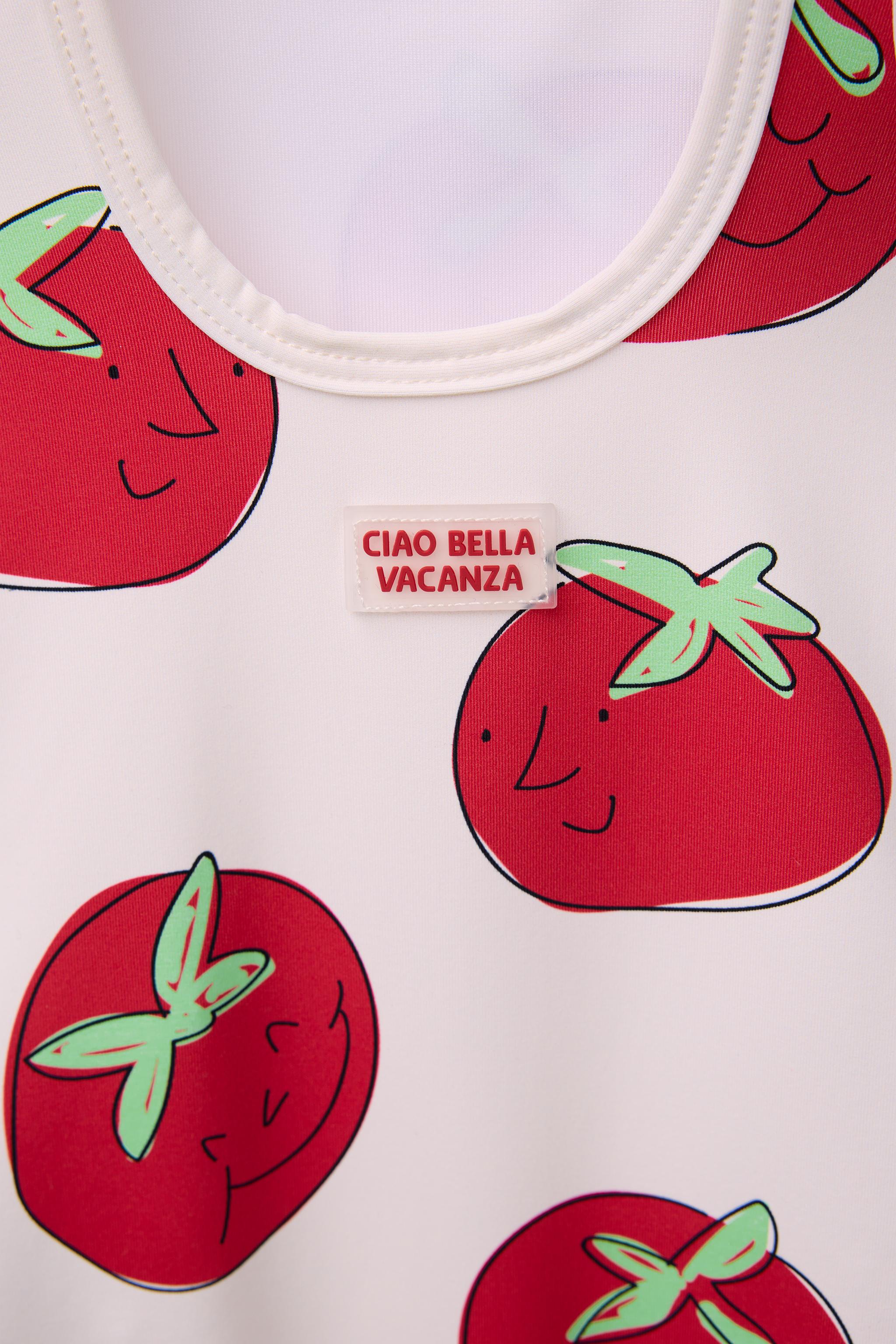 2-6 YEARS/ TOMATO SWIMSUIT